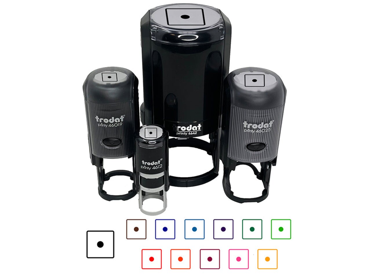 One 1 Dice Die Self-Inking Rubber Stamp for Stamping Crafting Planners